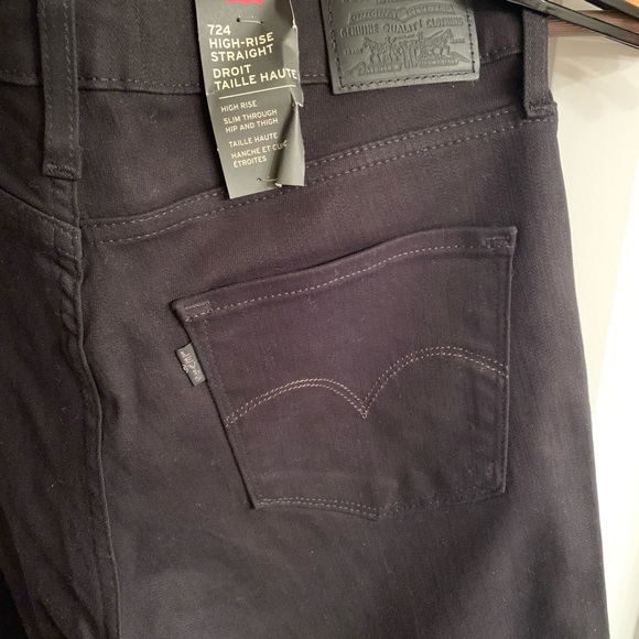 NWT Levi’s Premium 724 High-Rise Straight 31 32 - Picture 5 of 5